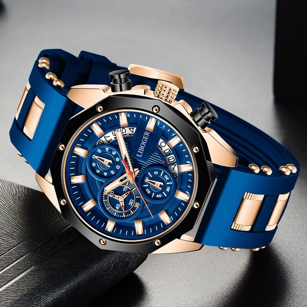 Men's Quartz Watch European Style Automatic With Calendar_voghion.com