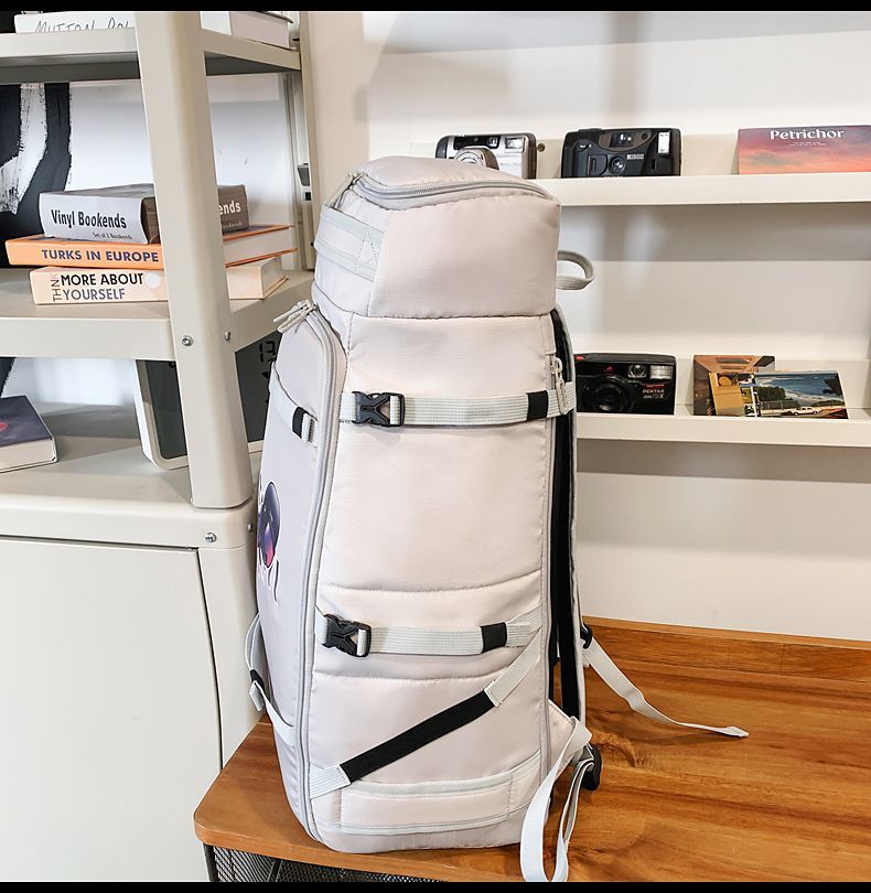 Ski Backpack Double Shoulder Snowboard Dry Wet Separation Mountaineering Sports Fitness Large Capacity Snowshoe Trendy_voghion.com