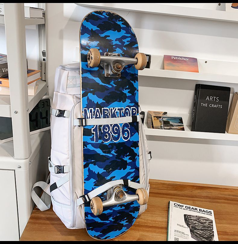 Ski Backpack Double Shoulder Snowboard Dry Wet Separation Mountaineering Sports Fitness Large Capacity Snowshoe Trendy_voghion.com