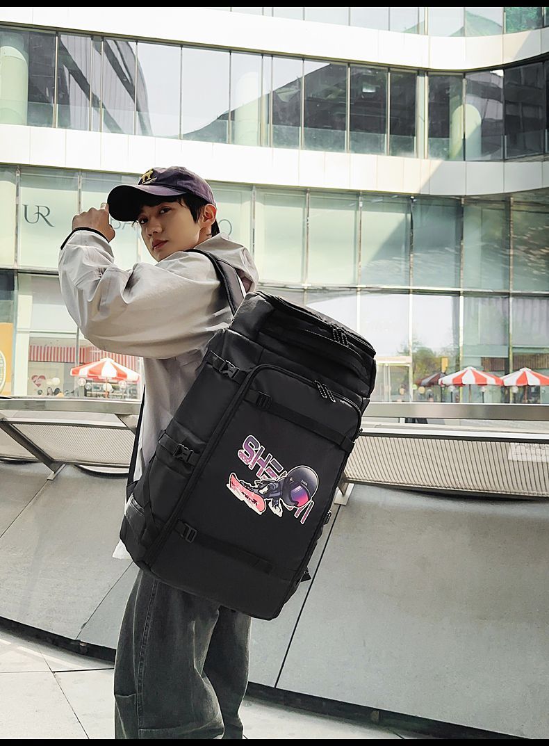 Ski Backpack Double Shoulder Snowboard Dry Wet Separation Mountaineering Sports Fitness Large Capacity Snowshoe Trendy_voghion.com