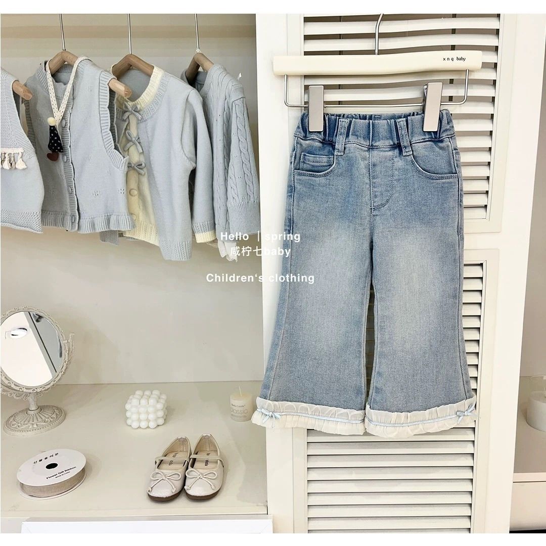 Set för babyflicka med blommig topp och långärmad tröja_voghion.com