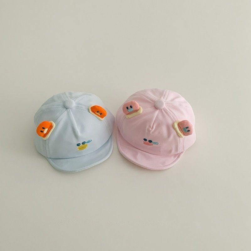 宝宝帽子春秋季新款婴幼儿可爱超萌软檐鸭舌帽小月龄时尚棒球帽潮