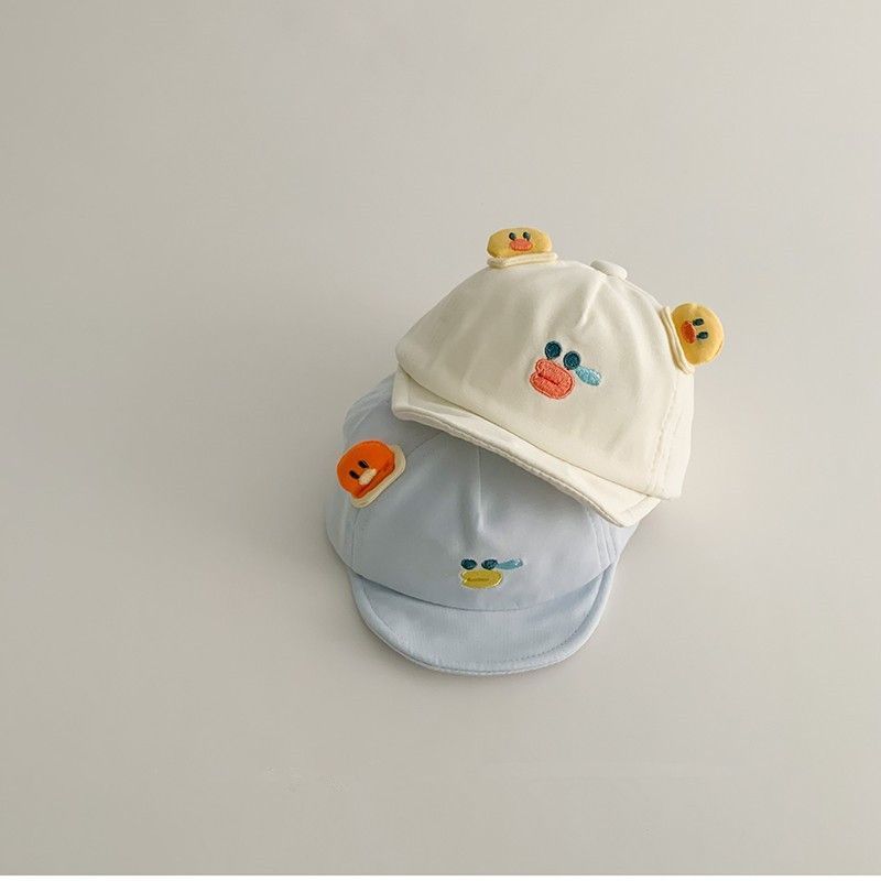 宝宝帽子春秋季新款婴幼儿可爱超萌软檐鸭舌帽小月龄时尚棒球帽潮