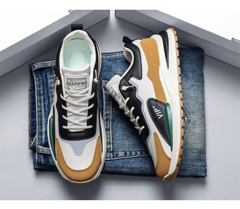 2026 Spring Men's Versatile Trendy New Casual Shoes For Teenagers Popular Non-Slip Breathable Dad Sneakers_vogvips.com