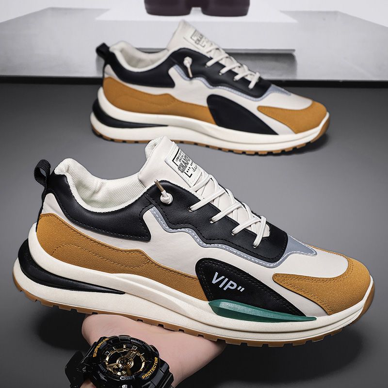 2026 Spring Men's Versatile Trendy New Casual Shoes For Teenagers Popular Non-Slip Breathable Dad Sneakers_vogvips.com