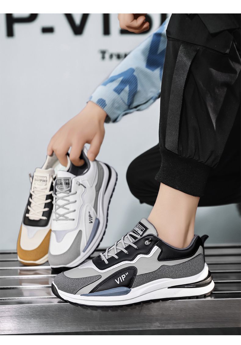 2026 Spring Men's Versatile Trendy New Casual Shoes For Teenagers Popular Non-Slip Breathable Dad Sneakers_vogvips.com