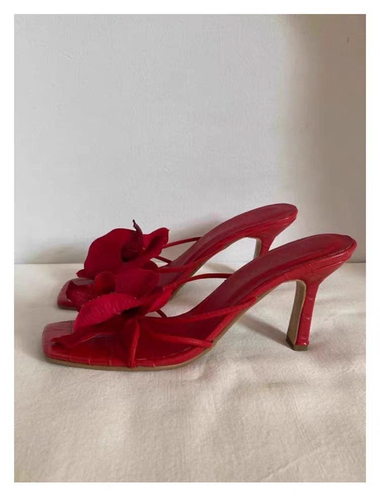 Scarpe da spiaggia da viaggio per celebrità su Internet 2025, pantofole estive da esterno da donna in stile tailandese, nuove e decorative, alla moda_voghion.com