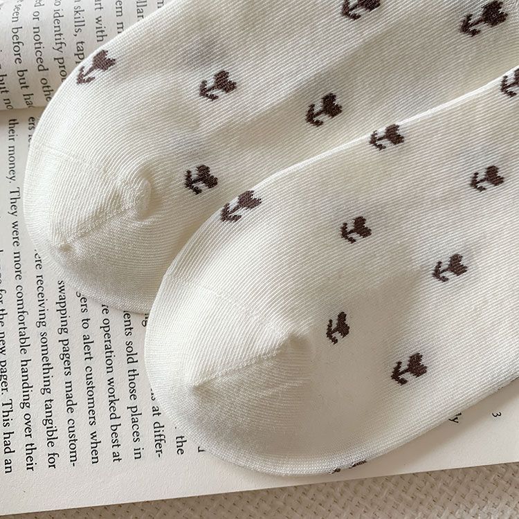 Cute Lace Ankle Socks For Women Combed Cotton Breathable Design_voghion.com