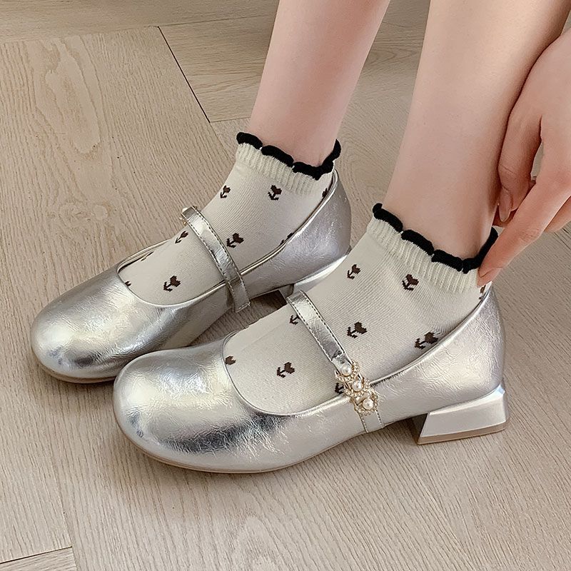 Cute Lace Ankle Socks For Women Combed Cotton Breathable Design_voghion.com