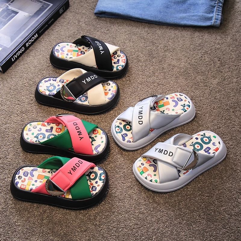 Children's Slippers Cartoon Pattern Summer Sandals For Kids_voghion.com