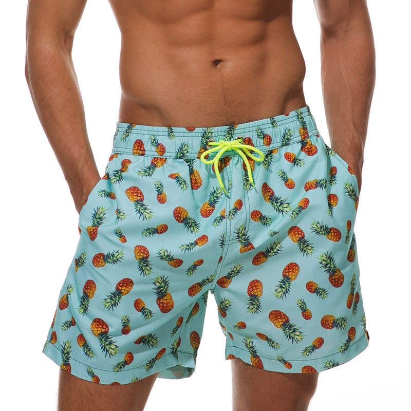 Cross-border Digital Print 3D Printed Beach Shorts_voghion.com