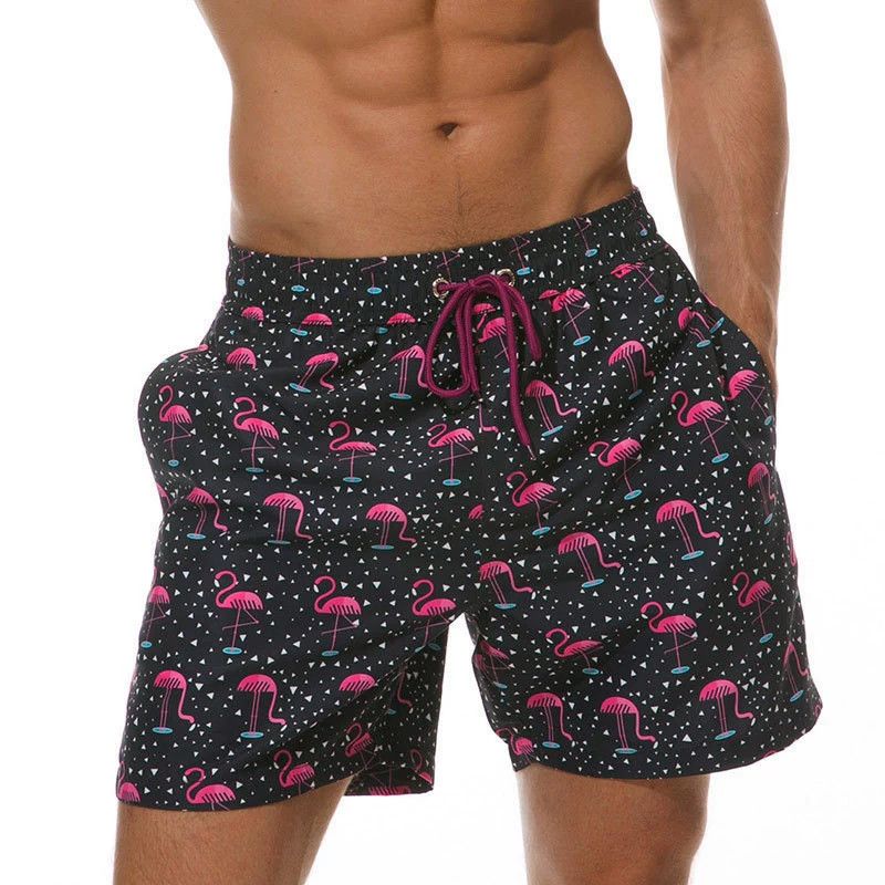 Cross-border Digital Print 3D Printed Beach Shorts_voghion.com