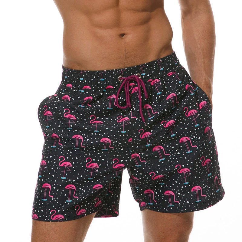 Cross-border Digital Print 3D Printed Beach Shorts_voghion.com
