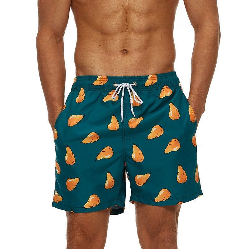 Cross-border Digital Print 3D Printed Beach Shorts_voghion.com