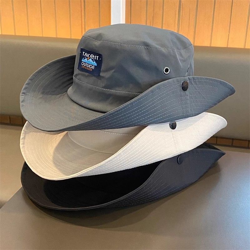 Cappello da pescatore a tesa larga asciugatura rapida trekking_voghion.com