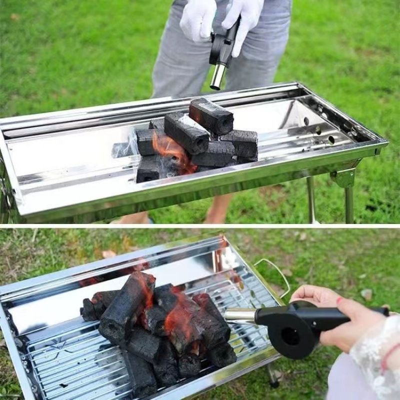 Hand Crank Outdoor Air Handheld Small Charcoal High Wind Power For Camping BBQ Fire Starter Blower_voghion.com