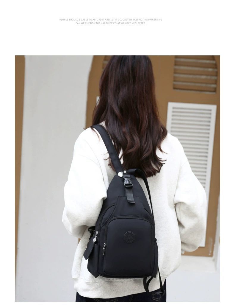 Women's Casual Fashion Versatile Chest Crossbody Bag New Lightweight Travel Backpack Single Shoulder_voghion.com