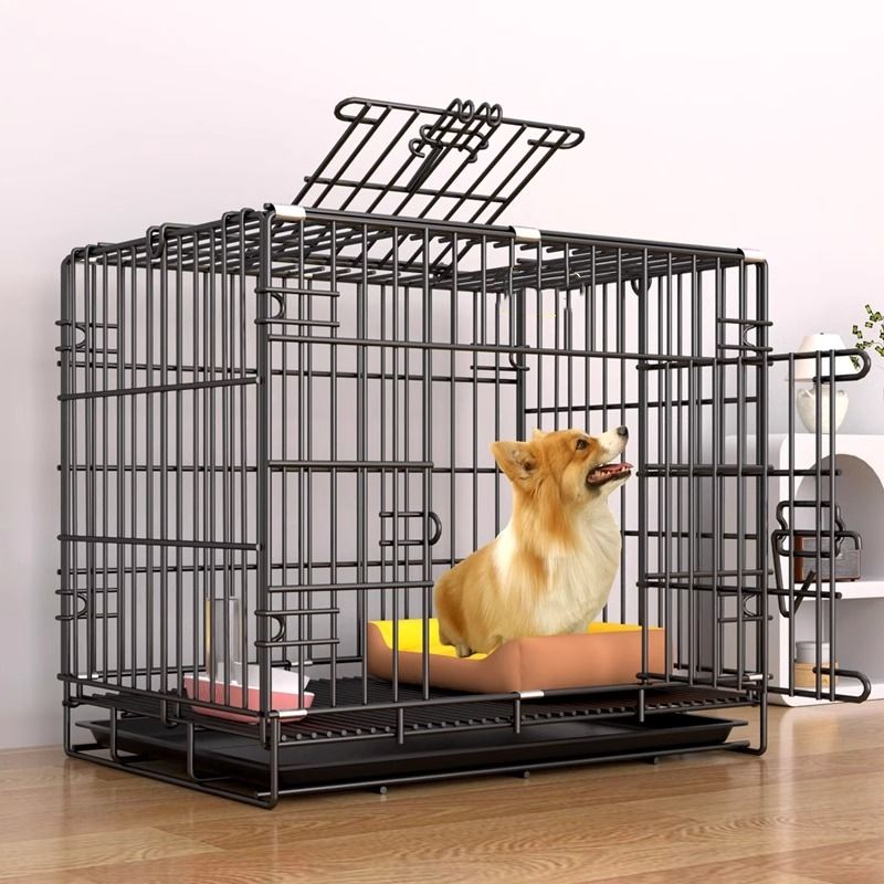 狗笼子小型犬泰迪室内带厕所中型犬柯基比熊家用大型宠物狗窝猫笼