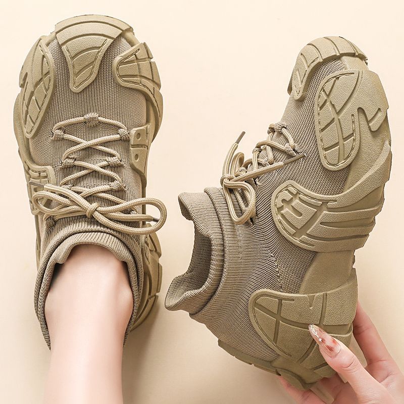 Octopus Internet Celebrity Sneakers 2025 Spring Mesh Dad Thick Height Increasing Soft Sole Dopamine Casual Women's Shoes_vogvips.com