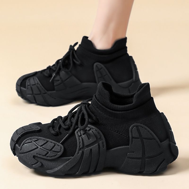 Octopus Internet Celebrity Sneakers 2025 Spring Mesh Dad Thick Height Increasing Soft Sole Dopamine Casual Women's Shoes_vogvips.com
