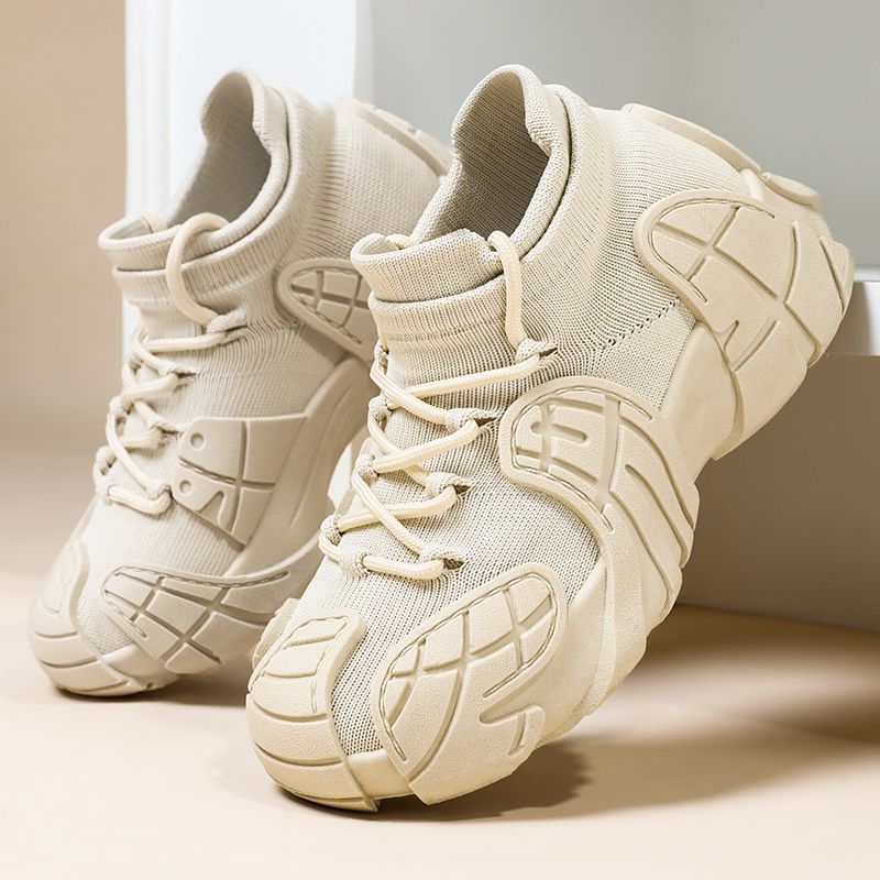 Octopus Internet Celebrity Sneakers 2025 Spring Mesh Dad Thick Height Increasing Soft Sole Dopamine Casual Women's Shoes_vogvips.com