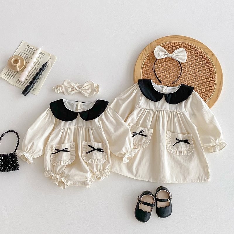 Baby Mädchen Langarmkleid Süßes Prinzessin Herbst Freizeitkleid_voghion.com