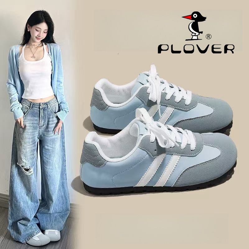PLOVER晴空蓝德训鞋女2025新款女鞋百搭学生板鞋休闲运动小白鞋