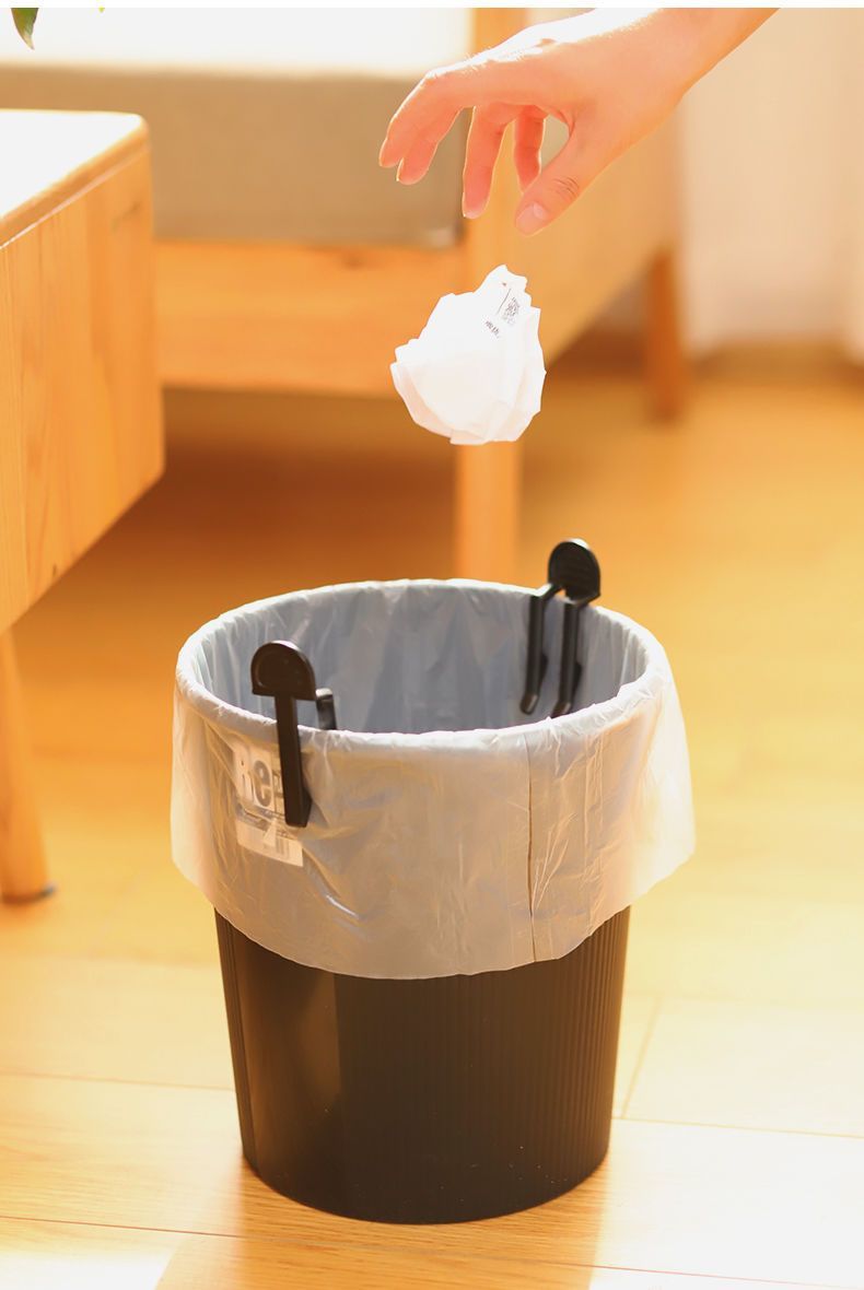 Trash Can Edge Holder Anti-Slip Frame Garbage Bag Fixed Clip_voghion.com