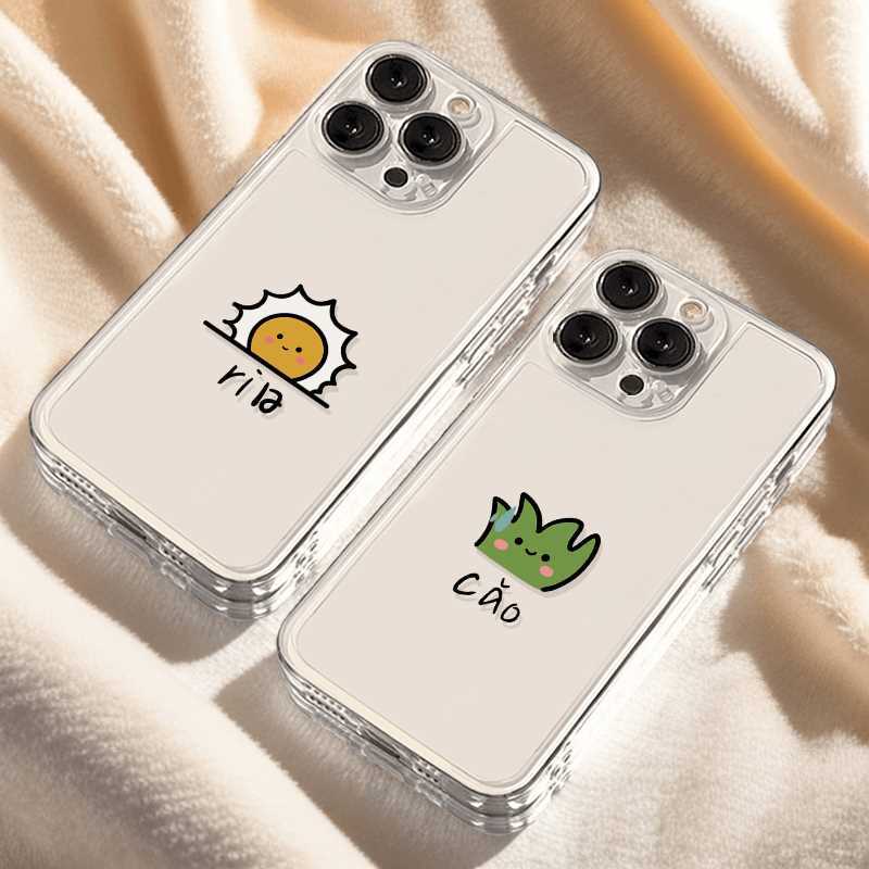 Sun And Grass Compatible IPhone IPhone8 Plus Phone Case 15/16/13 Mini Transparent 13 Pro Painted Trendy_voghion.com