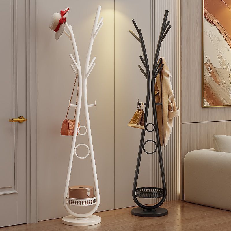 Floor-standing Coat Simple Modern Vertical Bedroom Red Clothes Light Luxury Rack Home Living Room Bag Hanger_voghion.com