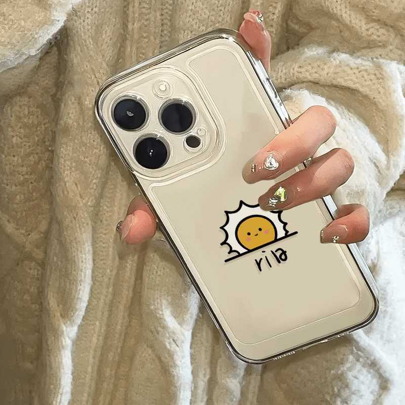 Sun And Grass Compatible IPhone IPhone8 Plus Phone Case 15/16/13 Mini Transparent 13 Pro Painted Trendy_voghion.com