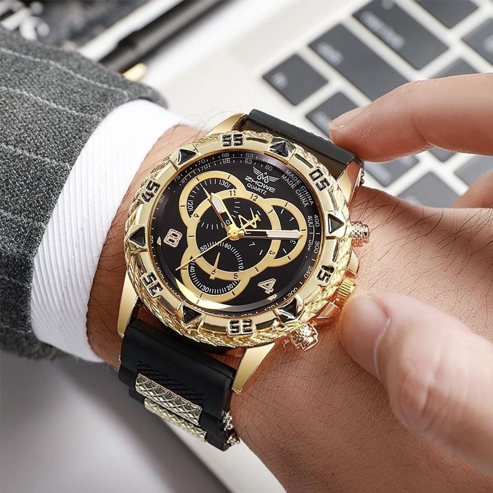 Green Submariner Men's Quartz Watch, High-end Stylish Wristwatch_voghion.com