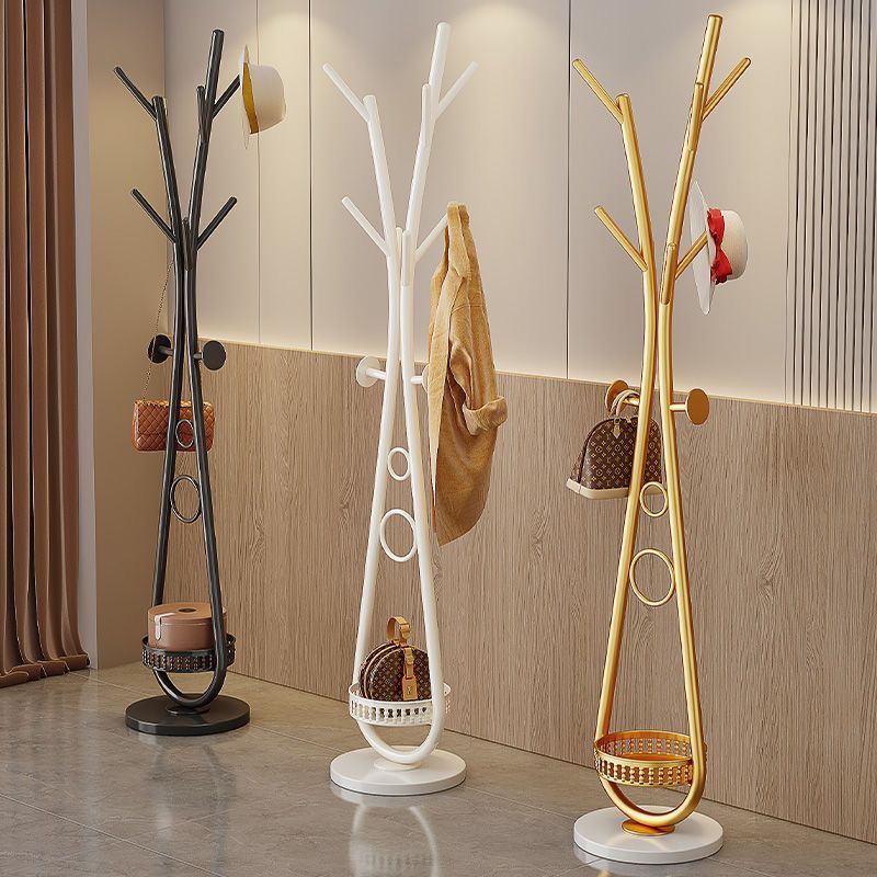 Floor-standing Coat Simple Modern Vertical Bedroom Red Clothes Light Luxury Rack Home Living Room Bag Hanger_voghion.com