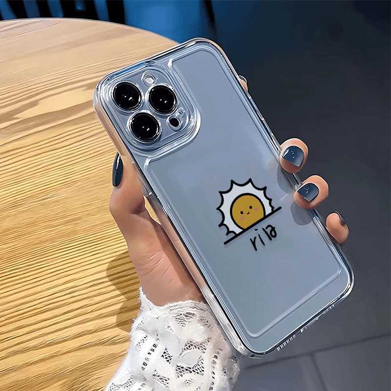 Sun And Grass Compatible IPhone IPhone8 Plus Phone Case 15/16/13 Mini Transparent 13 Pro Painted Trendy_voghion.com