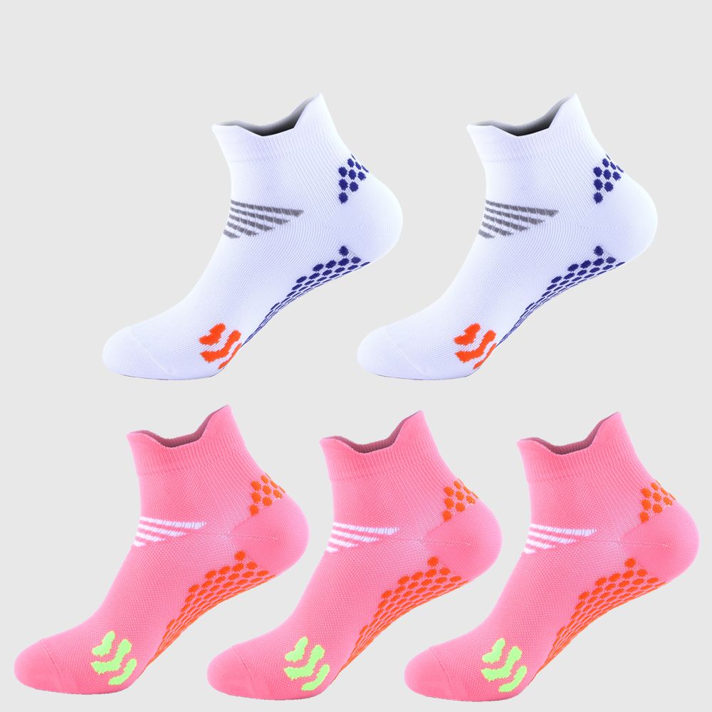 Sports Summer Thin Breathable Sweat-Absorbing Non-Slip Running Women's Gym Yoga Training Compression Socks_voghion.com