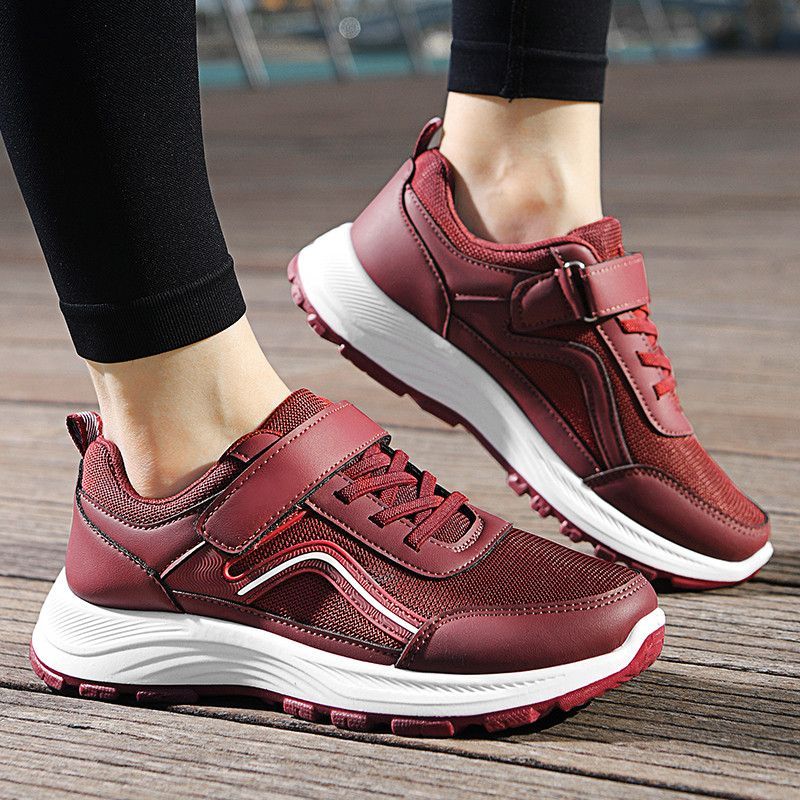 正品红蜻蜓金典老人鞋男女春季防滑软底鞋中老年健步运动休闲鞋子