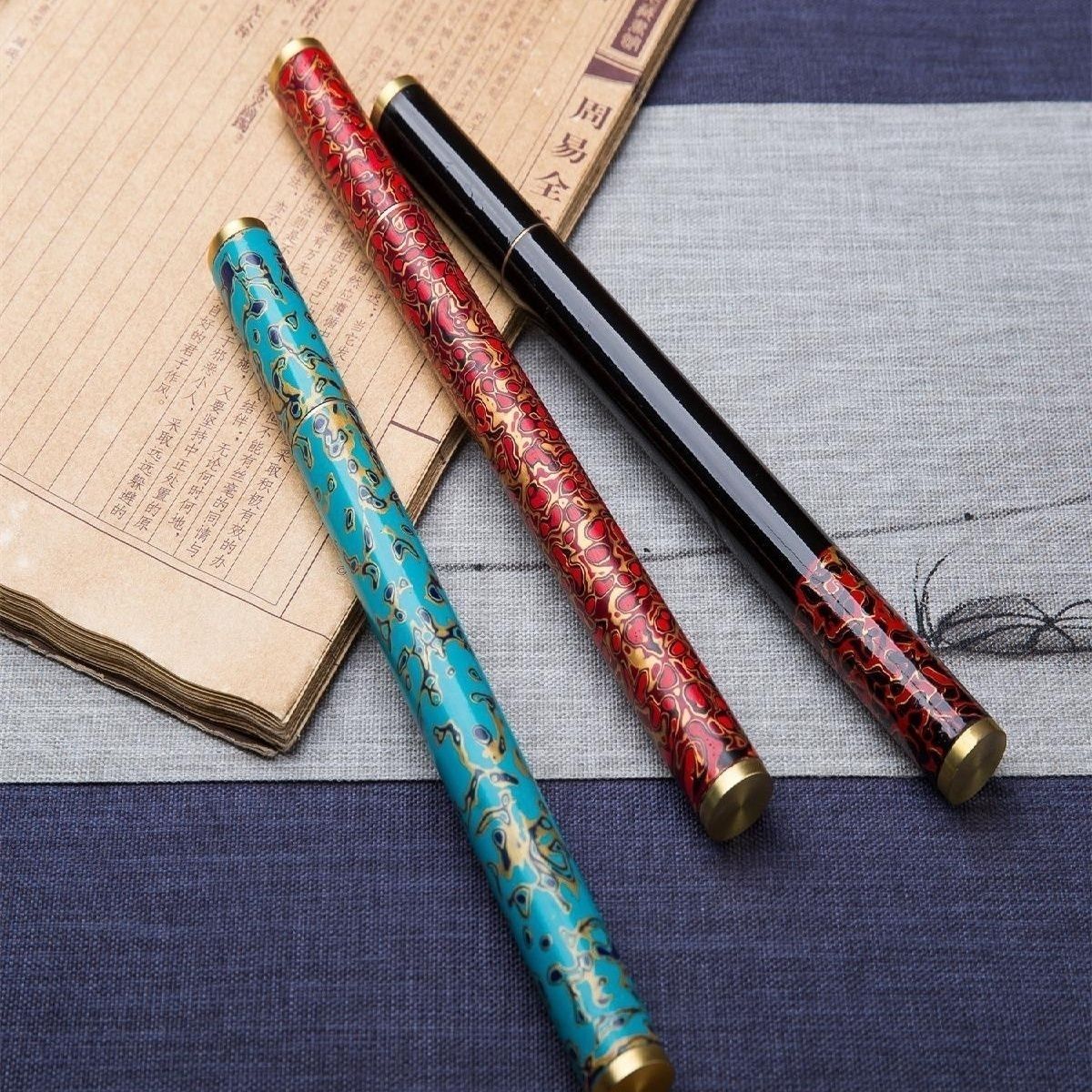 传统高档复古非遗古风大漆漆器国风商务旅行必备香筒加长分装