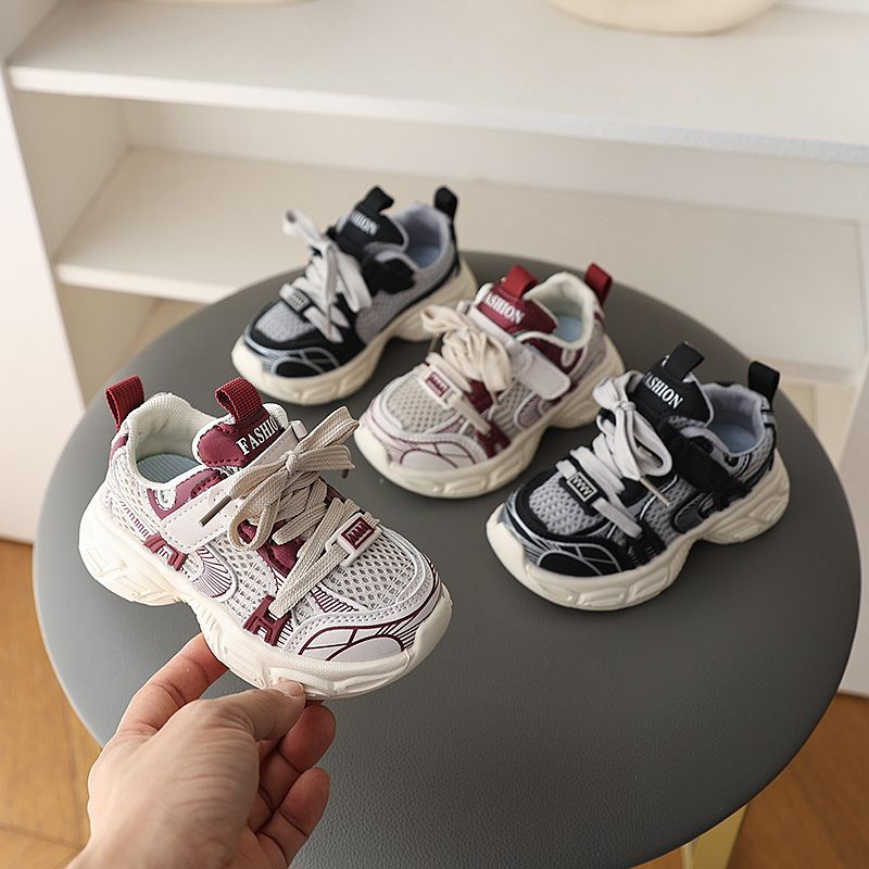 Chaussures de sport décontractées pour garçons et filles, en maille respirante, pour papa et enfants, printemps 2025_voghion.com