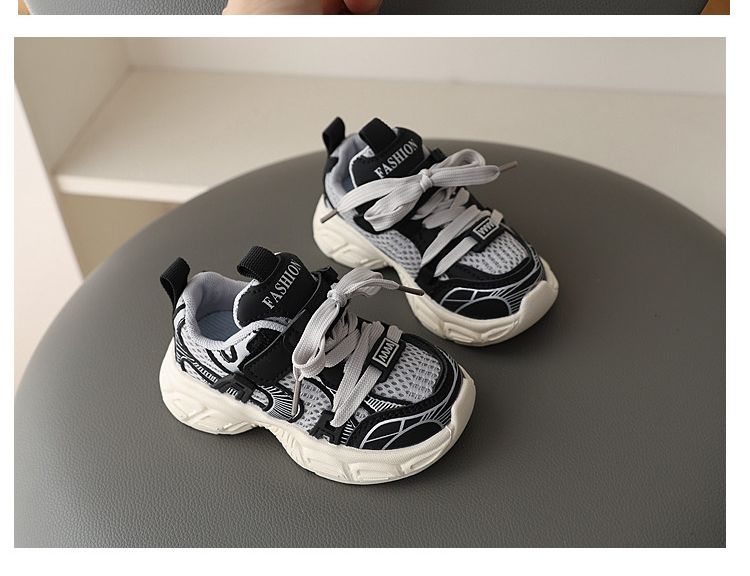 Chaussures de sport décontractées pour garçons et filles, en maille respirante, pour papa et enfants, printemps 2025_voghion.com