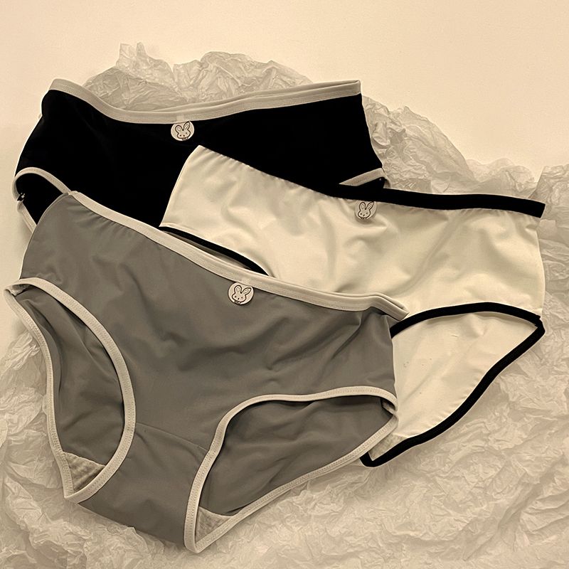 内裤女冰丝中腰抗菌无痕高中学生少女抑菌全棉档透气运动平角裤头