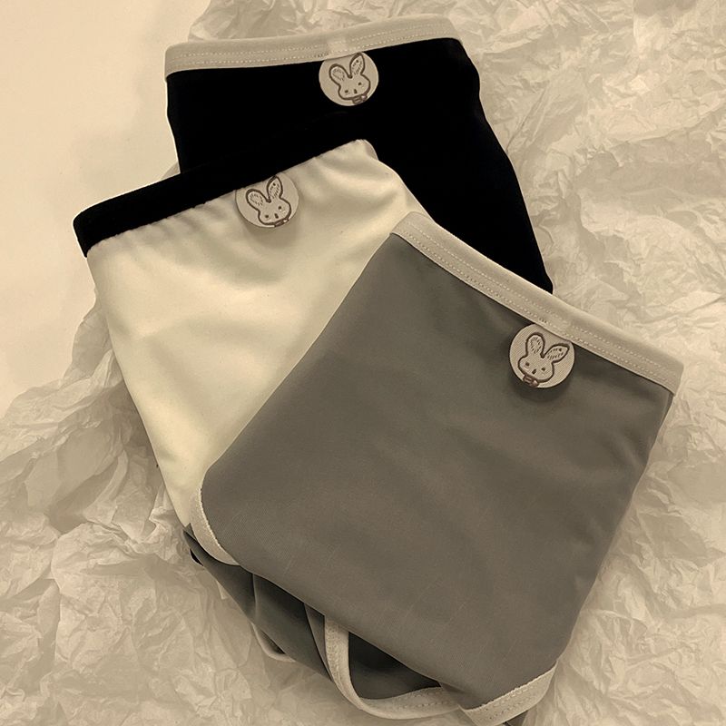 内裤女冰丝中腰抗菌无痕高中学生少女抑菌全棉档透气运动平角裤头