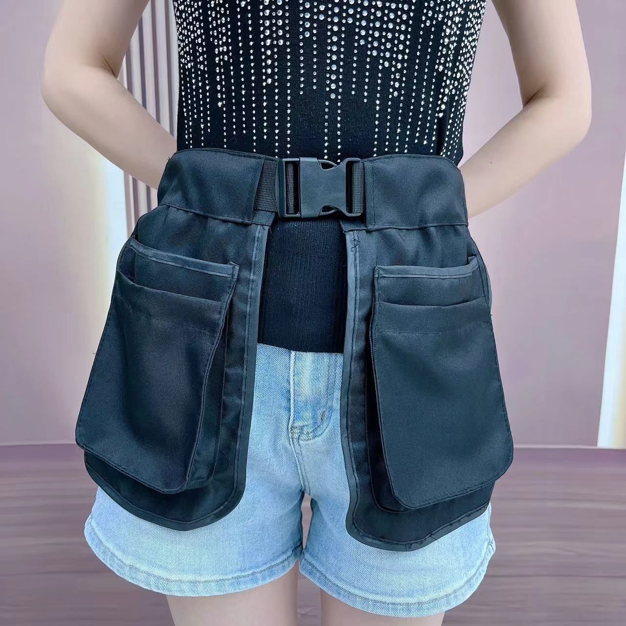 New Work Fashionable Multifunctional Belt Phone Lightweight Versatile Ethnic Style Waist Bag_voghion.com