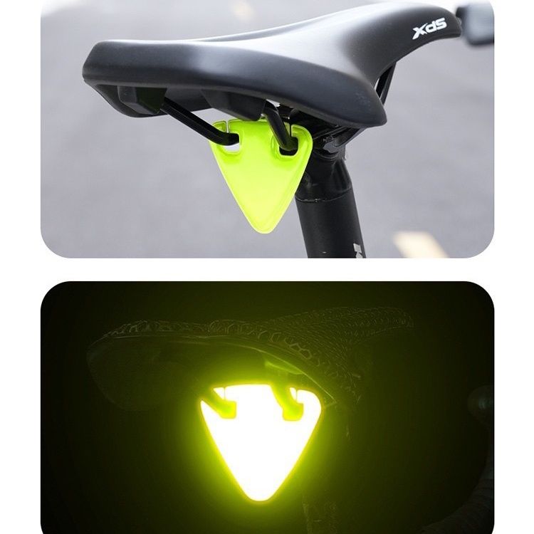 Mountain Road Bike Cycling Safety Warning Pendant Emergency High Brightness Reflective Tail Light Triangle Decoration_voghion.com