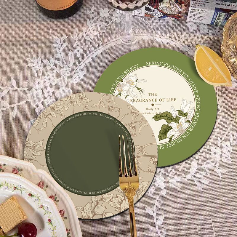 Coaster Placemat High-End Light Luxury Insulated Water-Absorbent Diatomaceous Earth Tea Cup Non-Slip Heat-Resistant_voghion.com