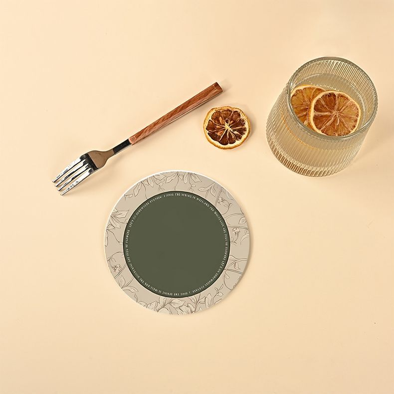 Coaster Placemat High-End Light Luxury Insulated Water-Absorbent Diatomaceous Earth Tea Cup Non-Slip Heat-Resistant_voghion.com