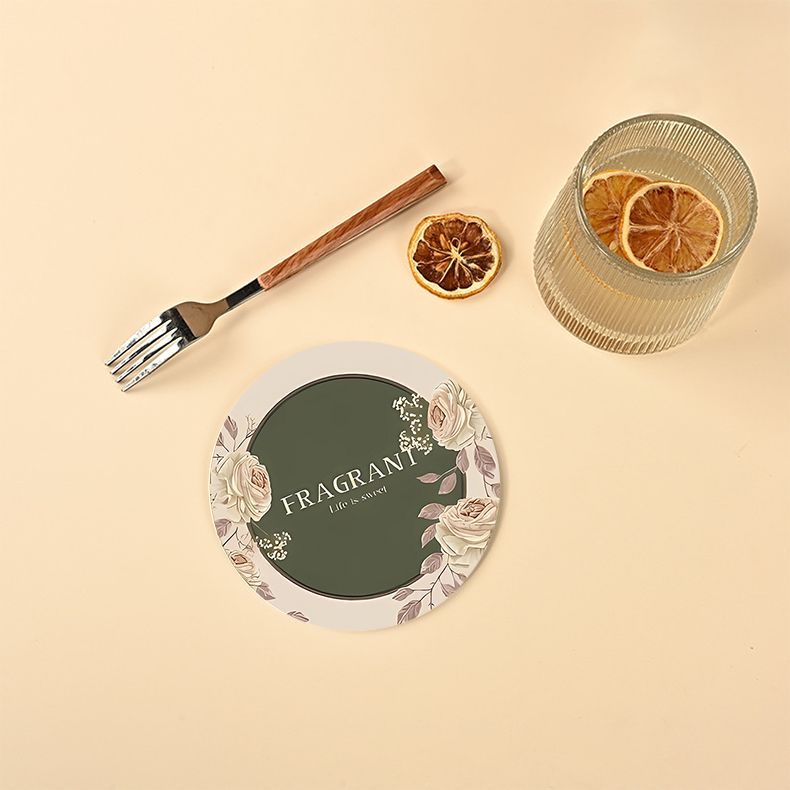 Coaster Placemat High-End Light Luxury Insulated Water-Absorbent Diatomaceous Earth Tea Cup Non-Slip Heat-Resistant_voghion.com