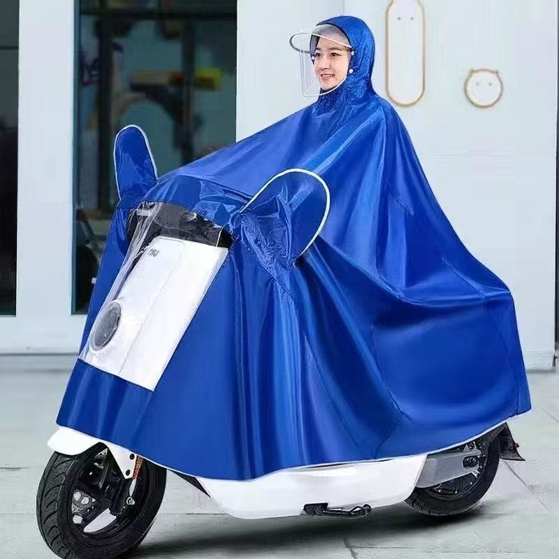 电动车雨衣摩托车单人雨披双人加大加厚成人骑行防暴雨电瓶车男女 图片 9
