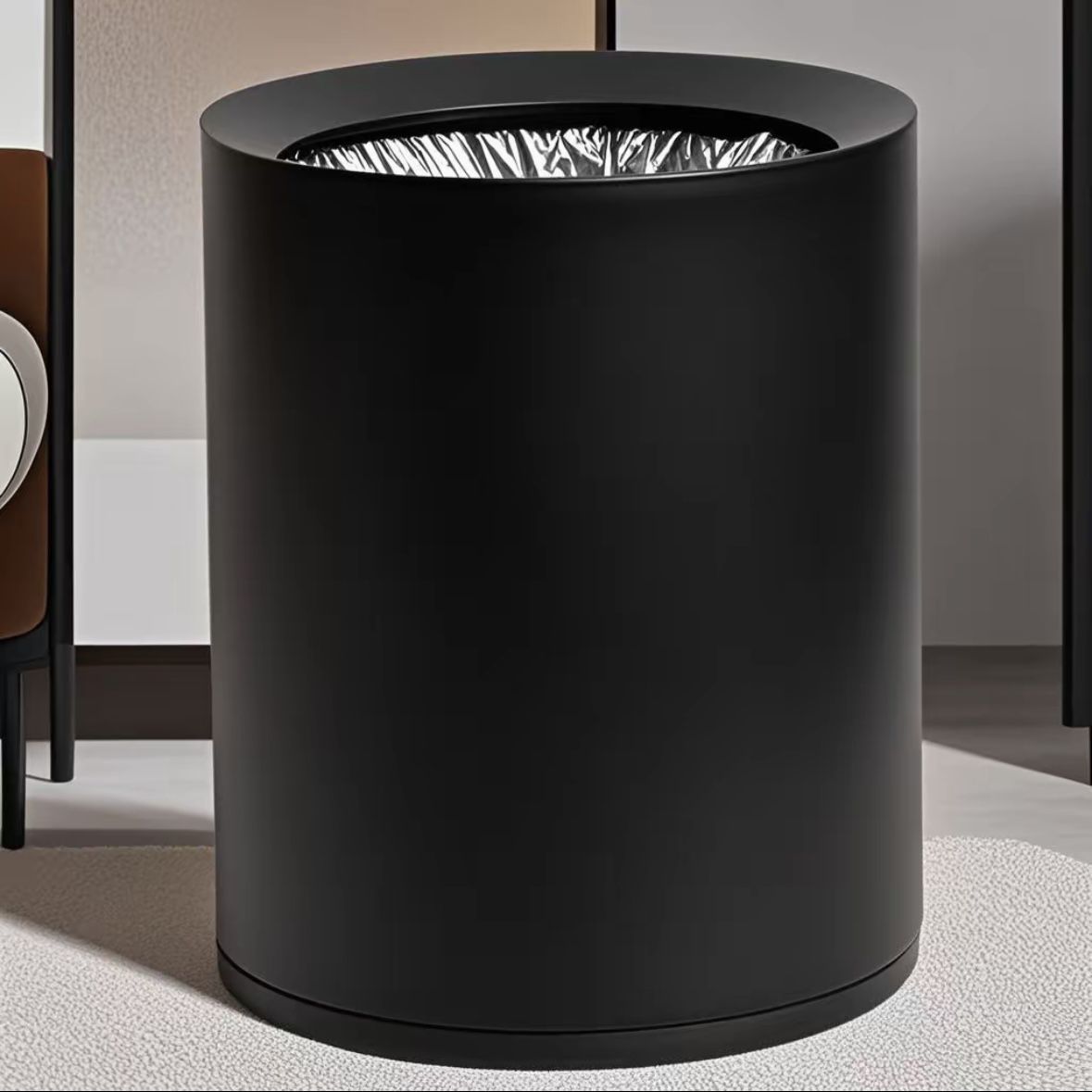 High-end Siple Trash Can For Hoe Living Roo Nordic Coercial Office Doritory Large Capacity Kitchen Bedroo_voghion.com