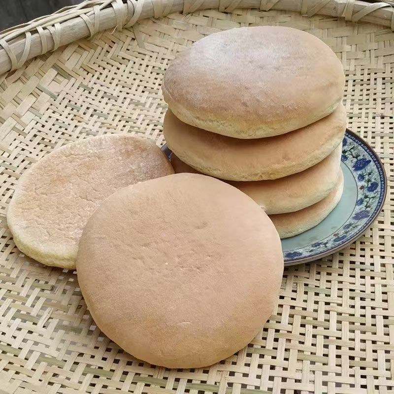 重庆开州正宗泡饼四川手工传统发饼老窖发面回饼怀旧面包老式早餐