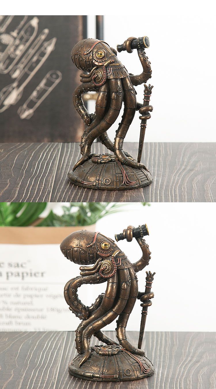 Ornamenti decorativi in resina della serie American Retro Mechanical Punk Animal per la casa, il soggiorno, la credenza per il vino, gli ornamenti decorativi per l'ingresso_voghion.com